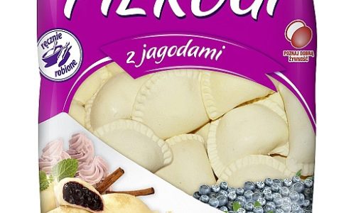 Ręcznej produkcji pierogi z polskimi jagodami