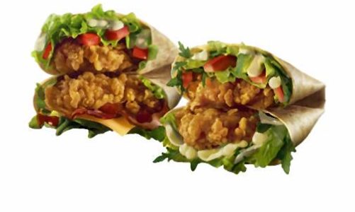 Świeże pomidory, chrupiąca, zielona sałata, aromatyczne sosy i pyszny kurczak Maxi Twist