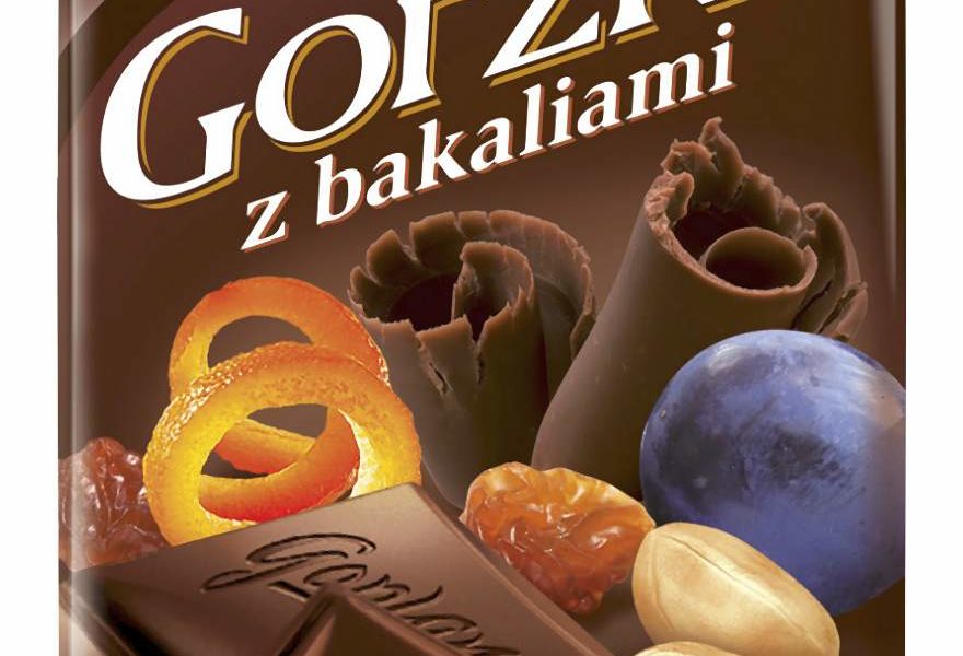 Czekolady z dodatkami: mieszanką bakalii, fistaszkami oraz rodzynkami