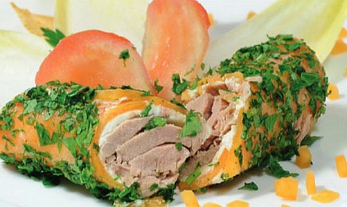 Przepis na roladki z tuńczykiem i kozim serem