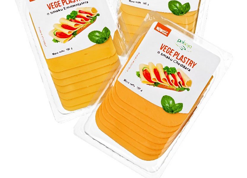 Vege plastry sojowe w trzech smakach: Goudy, Emmentalera i Cheddara