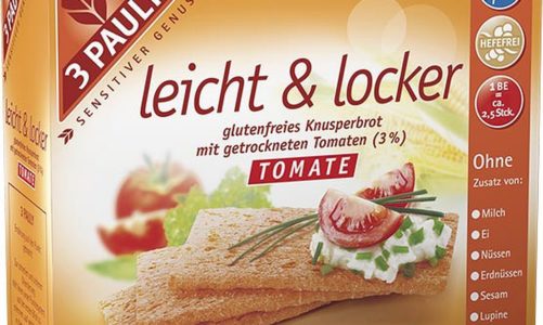 Chlebek chrupki bezglutenowy z pomidorem