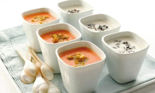 Przesis na Gazpacho z zielonymi hiszpańskimi oliwkami