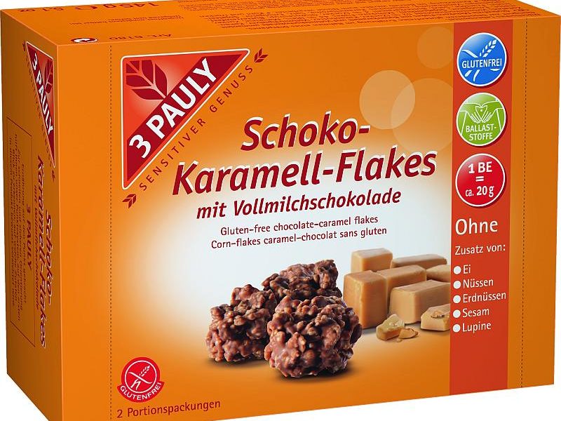 Bezglutenowe Płatki w karmelu i mlecznej czekoladzie