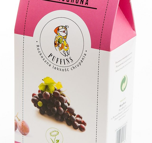 Puffingowane Ciemne Winogrona