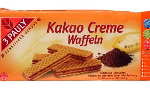 Bezglutenowe Wafelki z kremem kakaowym
