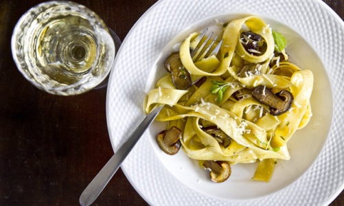 Pappardelle z grzybami i Jesienne grzybobranie