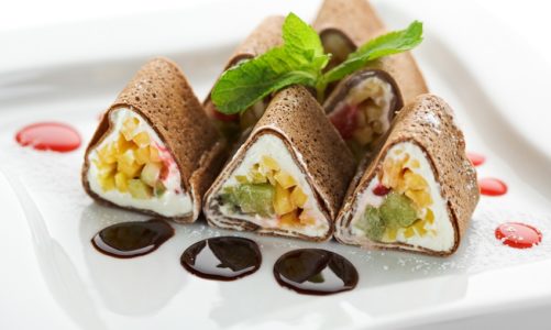 Desery z octem balsamicznym