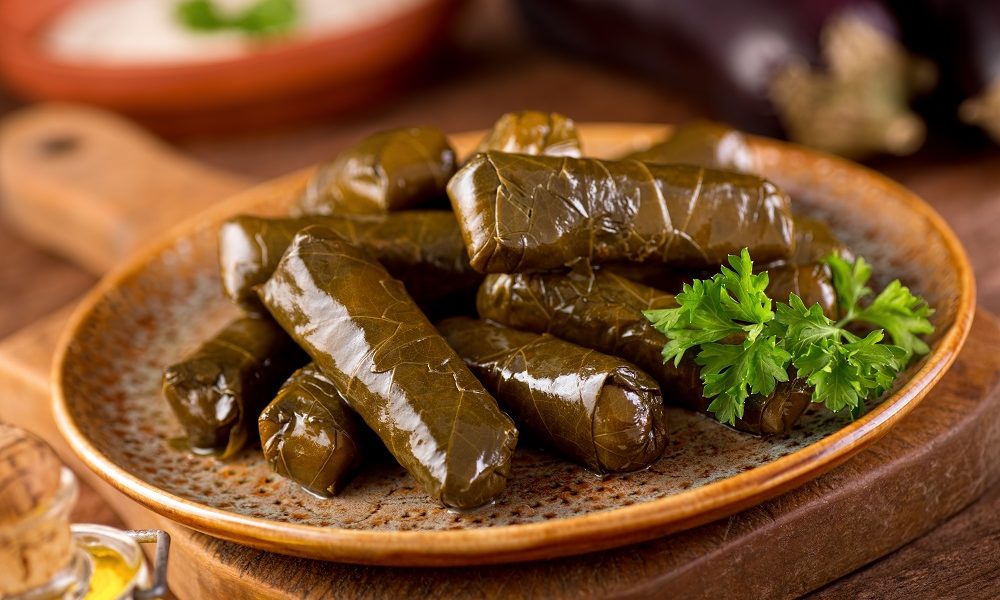 Przepis na gołąbki w liściach winogron w stylu orientalnym