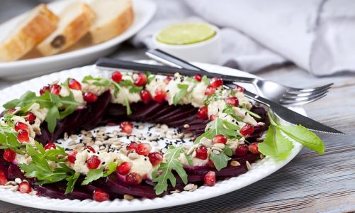 Przepis na Carpaccio z buraków z hummusem