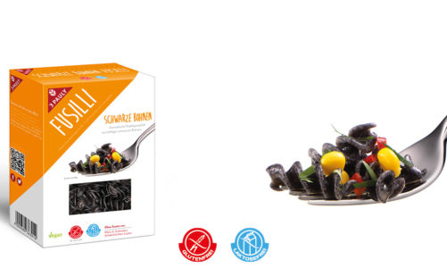 Bezglutenowy makaron z czarnej fasoli