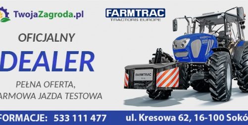 Sklep TwojaZagroda.pl oficjalnym dealerem Farmtrac