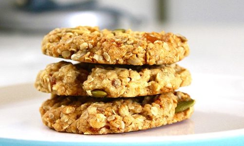 Zdrowe przekąski – Bakaliowe ciasteczka owsiane