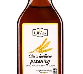 Olej z kiełków pszenicy zimno tłoczony, nieoczyszczony