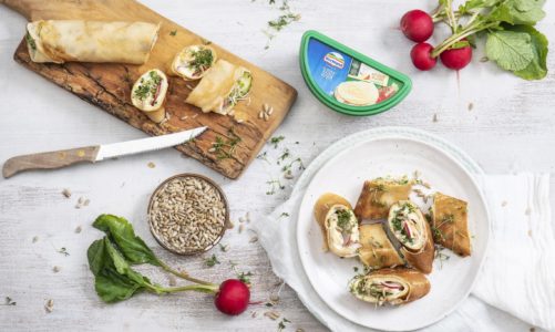 Serowo-warzywne ruloniki naleśnikowe! Witaj wiosno!