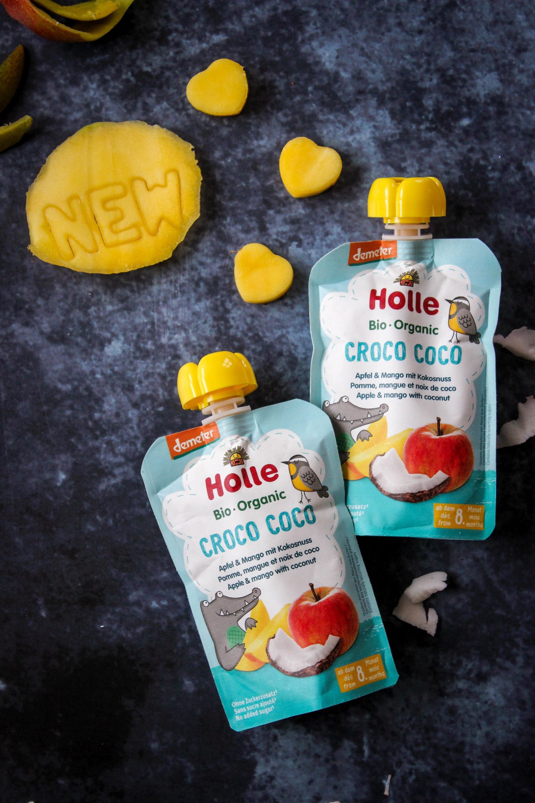 CROCO COCO – ekologiczny mus z jabłka, mango i kokosa