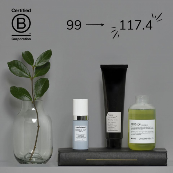 Firma Davines z odnowionym certyfikatem B Corporation